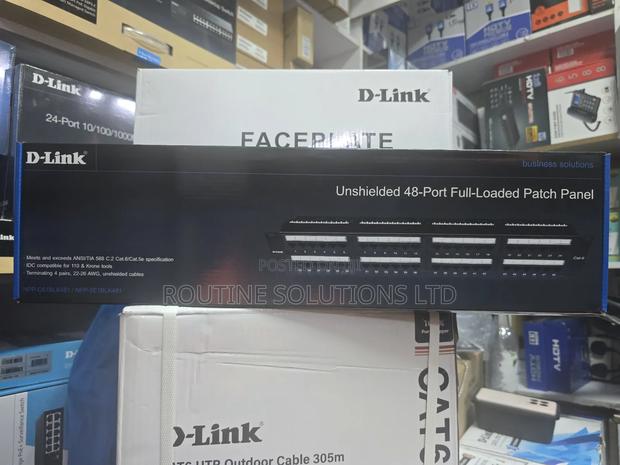D-Link Unshielded 48 Port Full-Loaded Patch Panel - main view