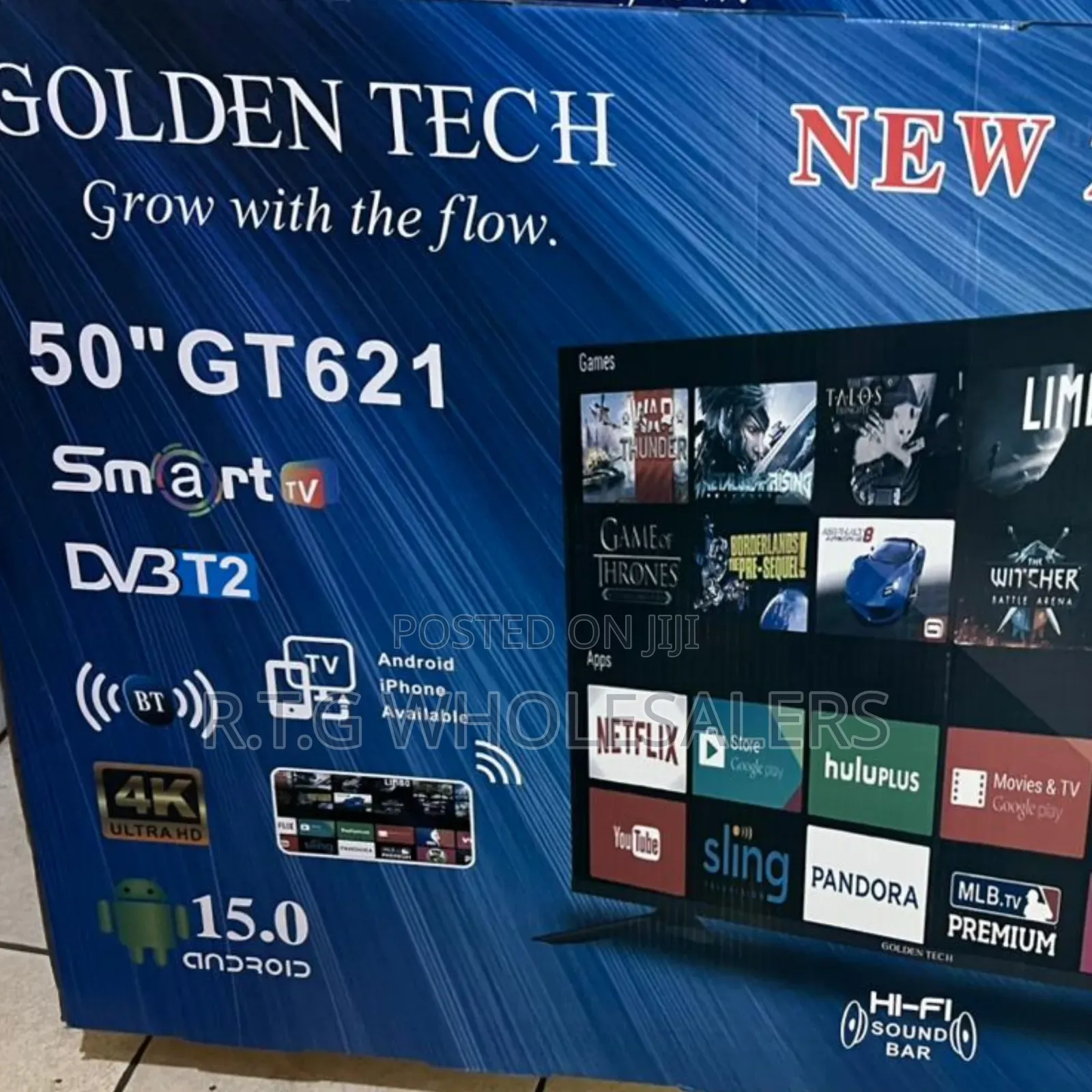 Golden Tech 50 Inch Smart Android Television With Digital Hdmi