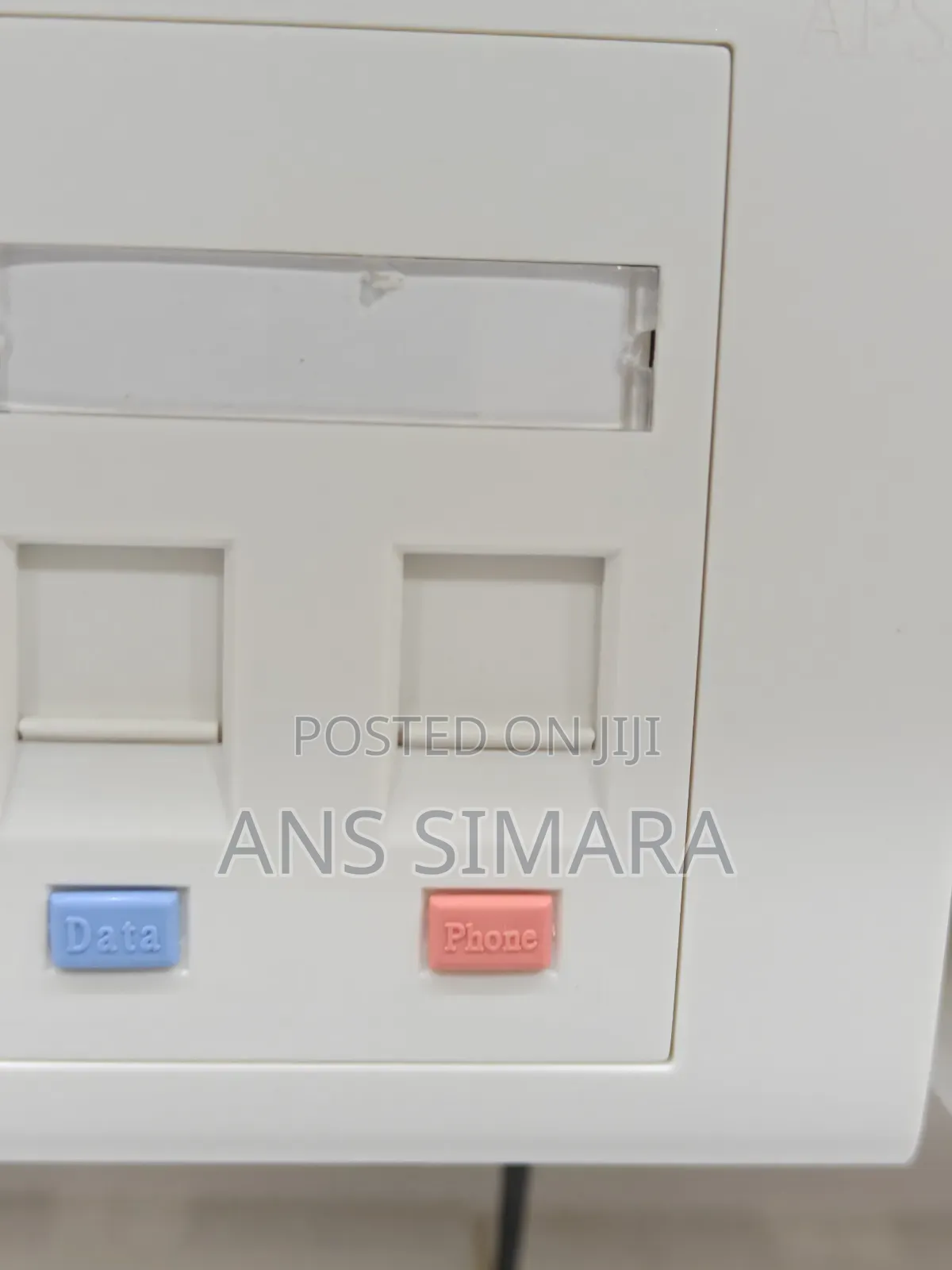 Dual-Port Rj45 Networking Faceplate