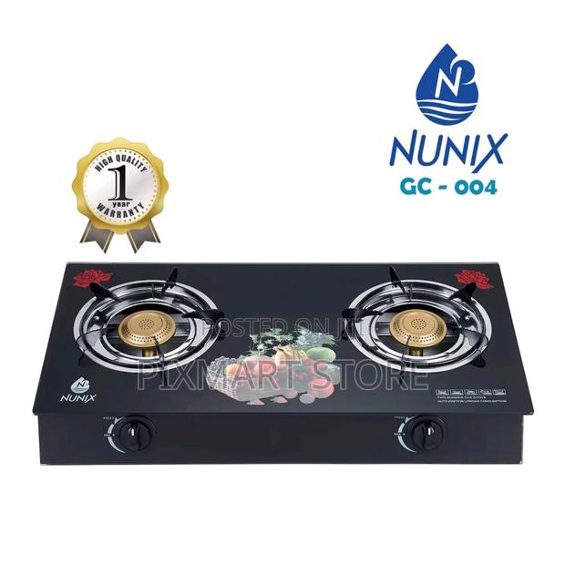 Nunix Double Burner, Infrared Glass Top - main view