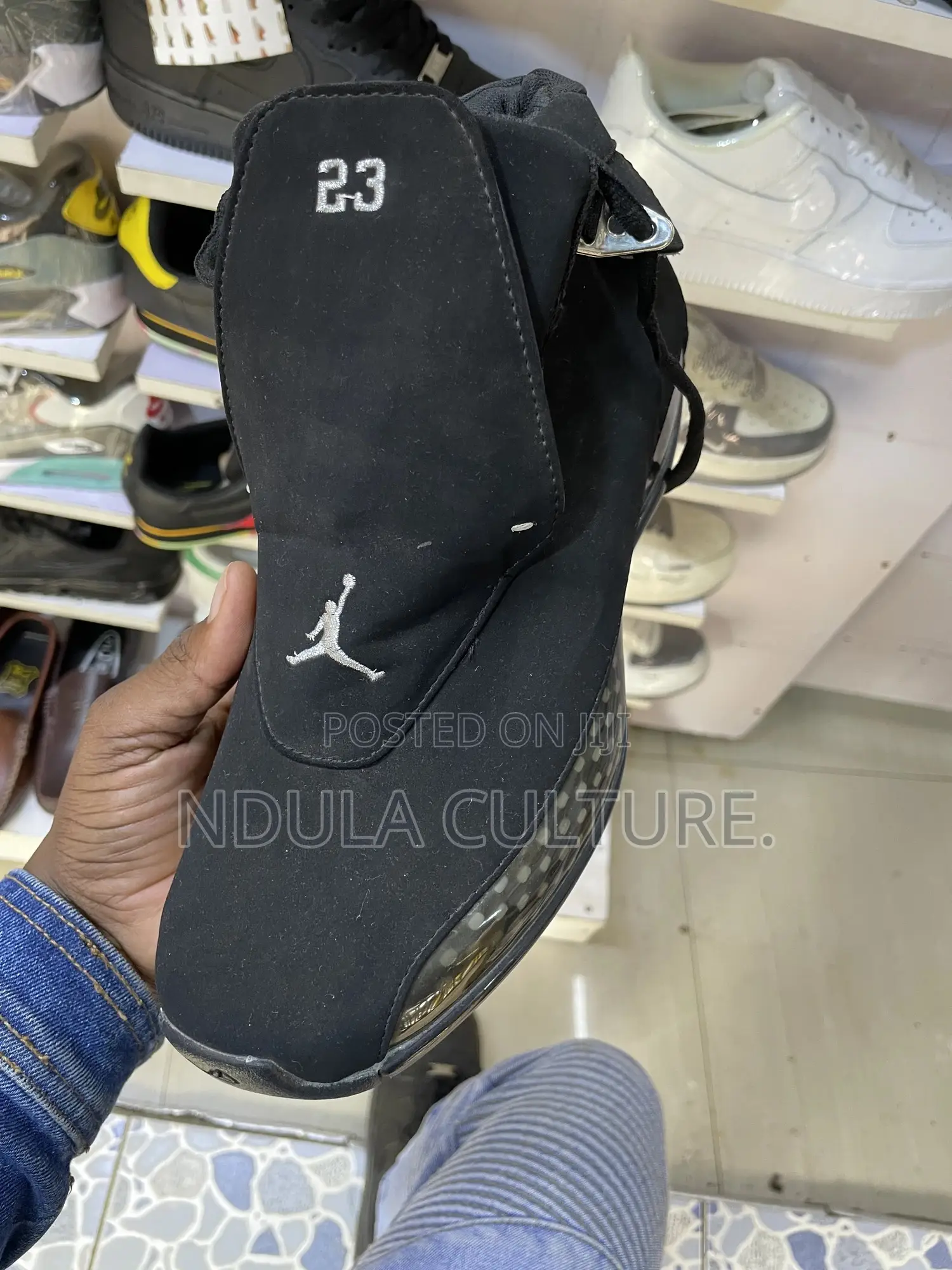 Black White Jordan 18 Sneaker