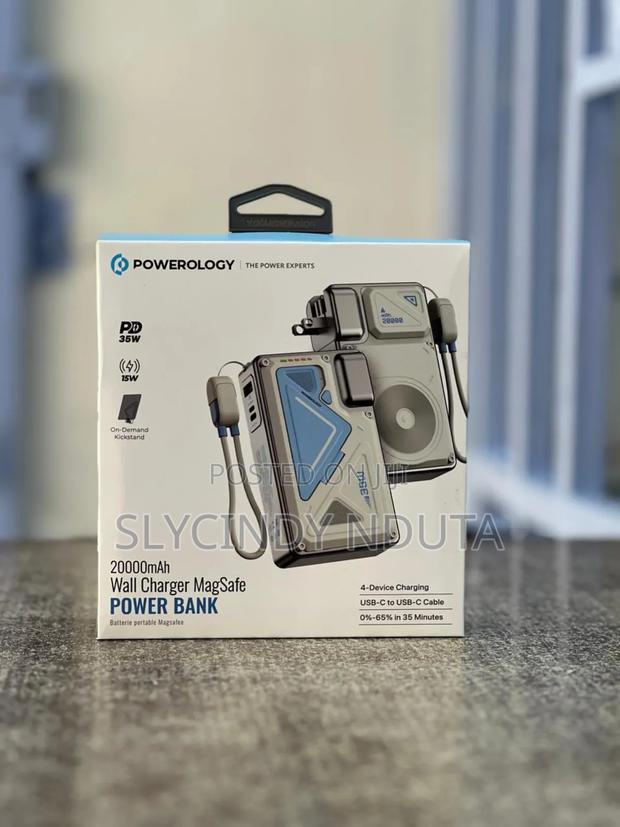 Powerology 20000mah Wall Charger Magsafe Power Bank