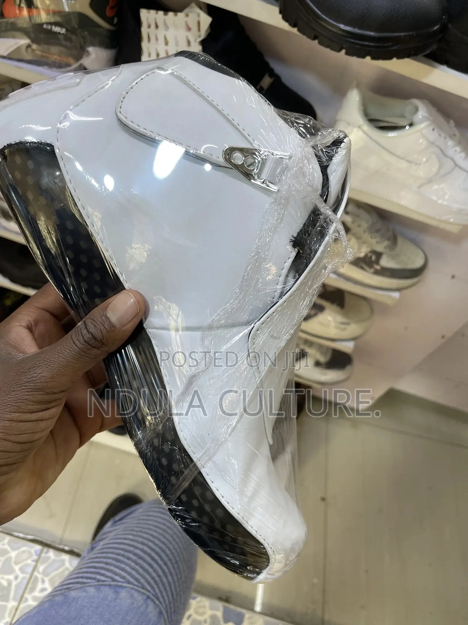 Black White Jordan 18 Sneaker