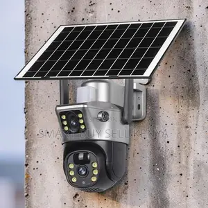 Full-Color Night Vision 12mp 4g PTZ Rotating Dual Lens Solar Camera