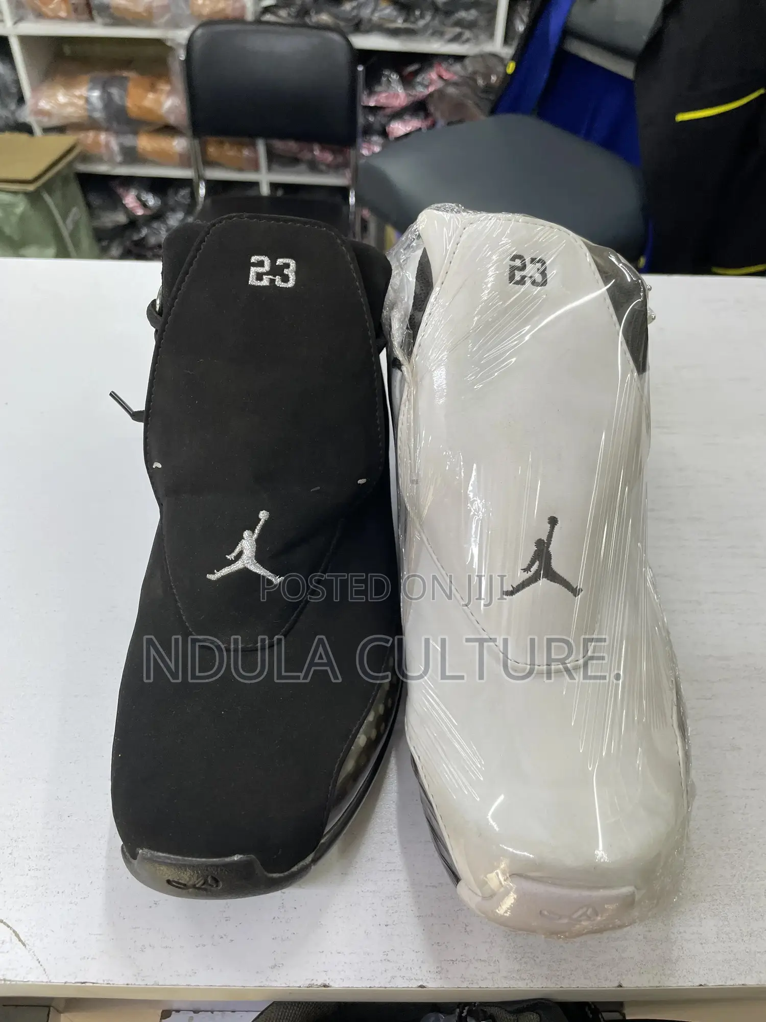 Black White Jordan 18 Sneaker