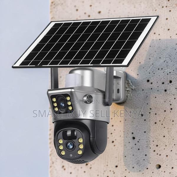 Two- Way Audio 12mp 4g PTZ Rotating Dual Lens Solar Camera - main view