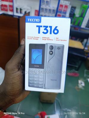 New Tecno T316 Black - main view