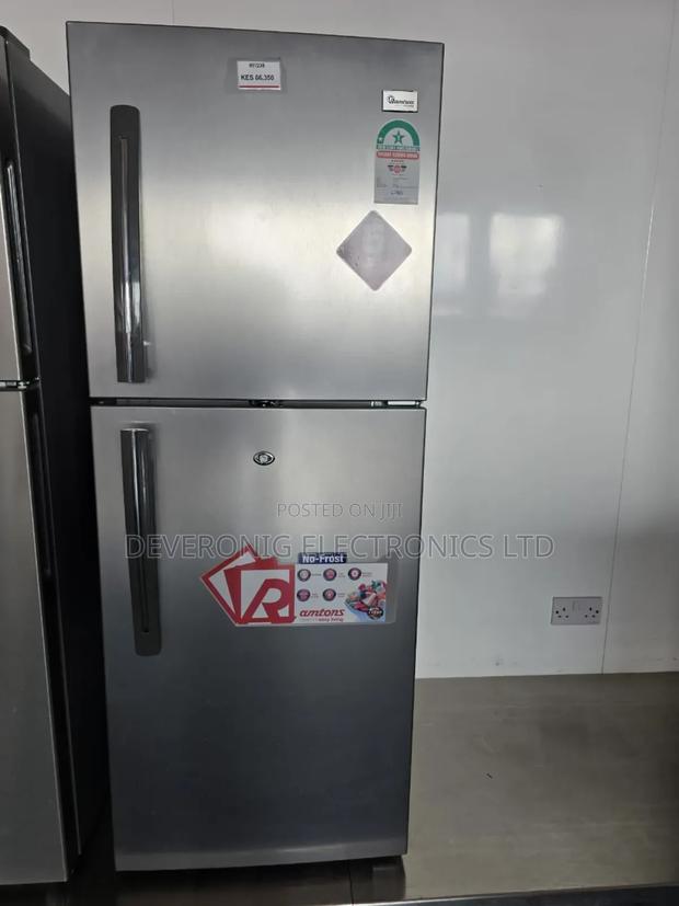 Ramtons Rf/239-196 Litres 2 Door No Frost Fridge-Silver (1yr Wrty)