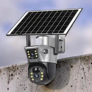 Instant Alerts 12mp 4g PTZ Rotating Dual Lens CCTV Solar Camera