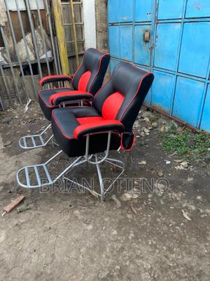 Silver Rotating Barber Chairs - thumbnail 2