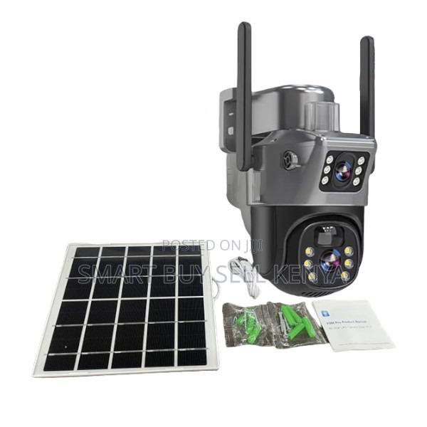 Auto Tracking Support 12mp 4g PTZ Rotating Dual Lens Solar Camera