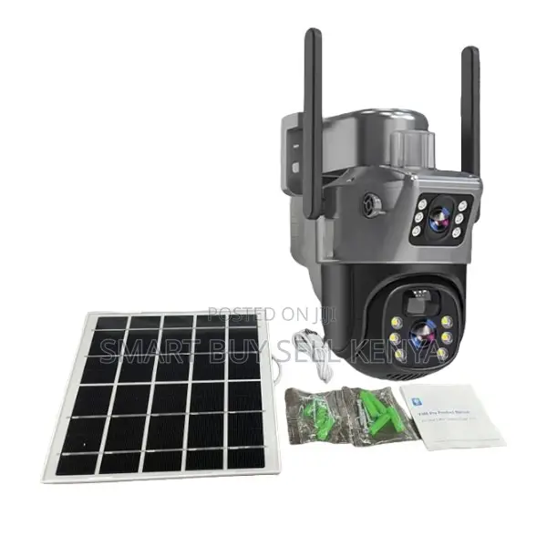 Auto Tracking Support 12mp 4g PTZ Rotating Dual Lens Solar Camera