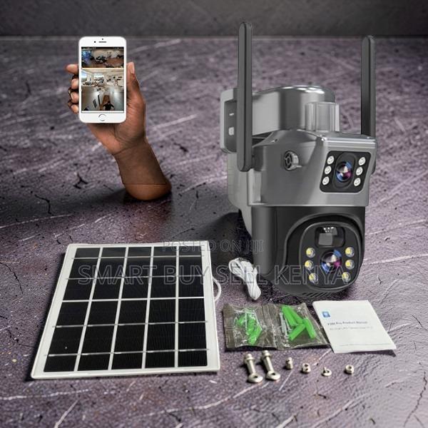 Auto Human Tracking 12mp 4g PTZ Rotating Dual Lens Solar Camera