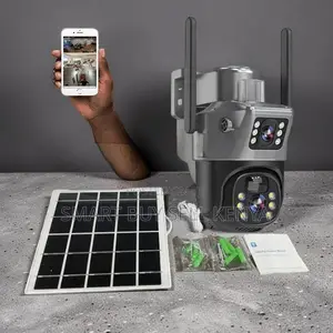 Smooth Pan and Tilt 12mp 4g PTZ Rotating Dual Lens Solar Camera
