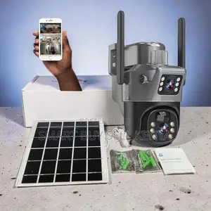 High Definition 3mp Hd 12mp 4g PTZ Rotating Dual Lens Solar Camera
