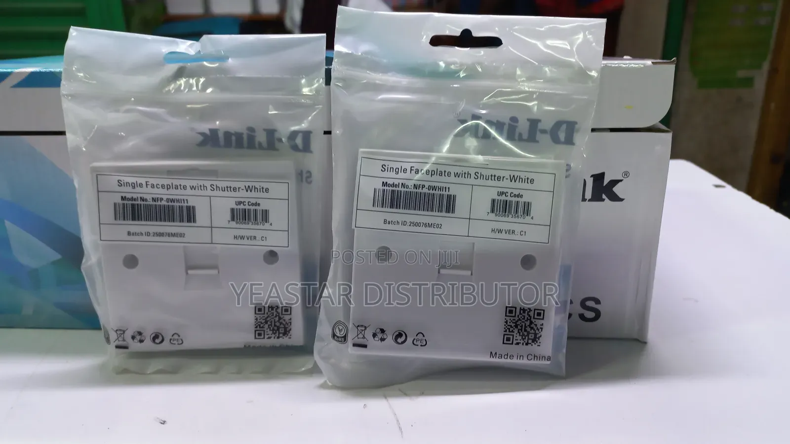 Dlink Single Faceplate With Shutter