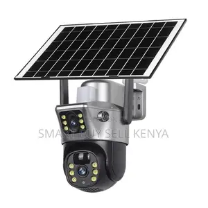 Audio Recording Support 12mp 4g PTZ Rotating Dual Lens Solar Camera