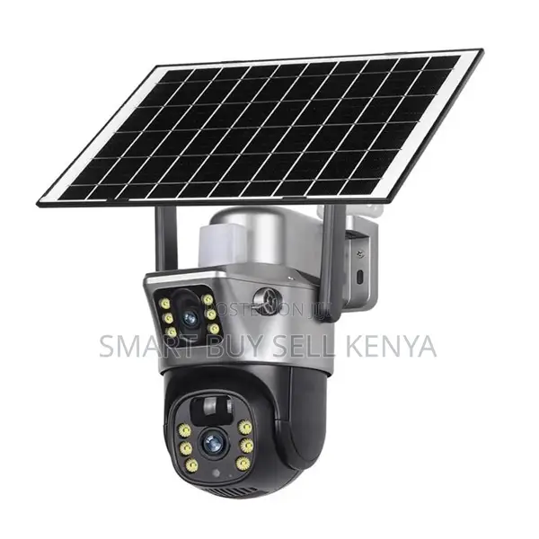 Audio Recording Support 12mp 4g PTZ Rotating Dual Lens Solar Camera