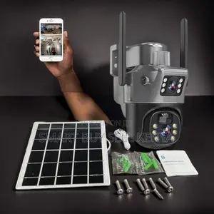 Live View Video Streaming 12mp 4g PTZ Rotating Dual Lens Solar Camera