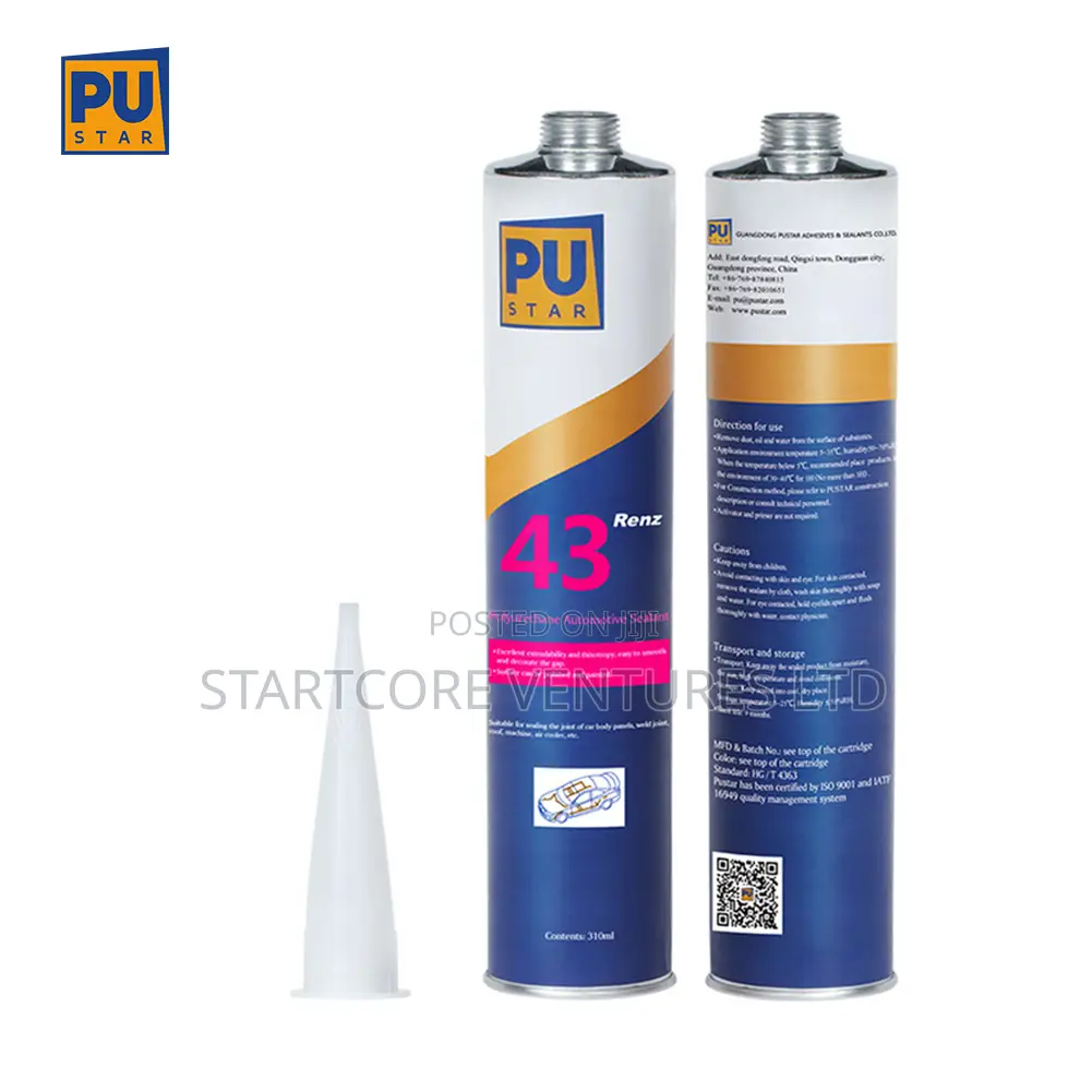 Pu Metal Sealant Renz 43 600ml Black Pu Star