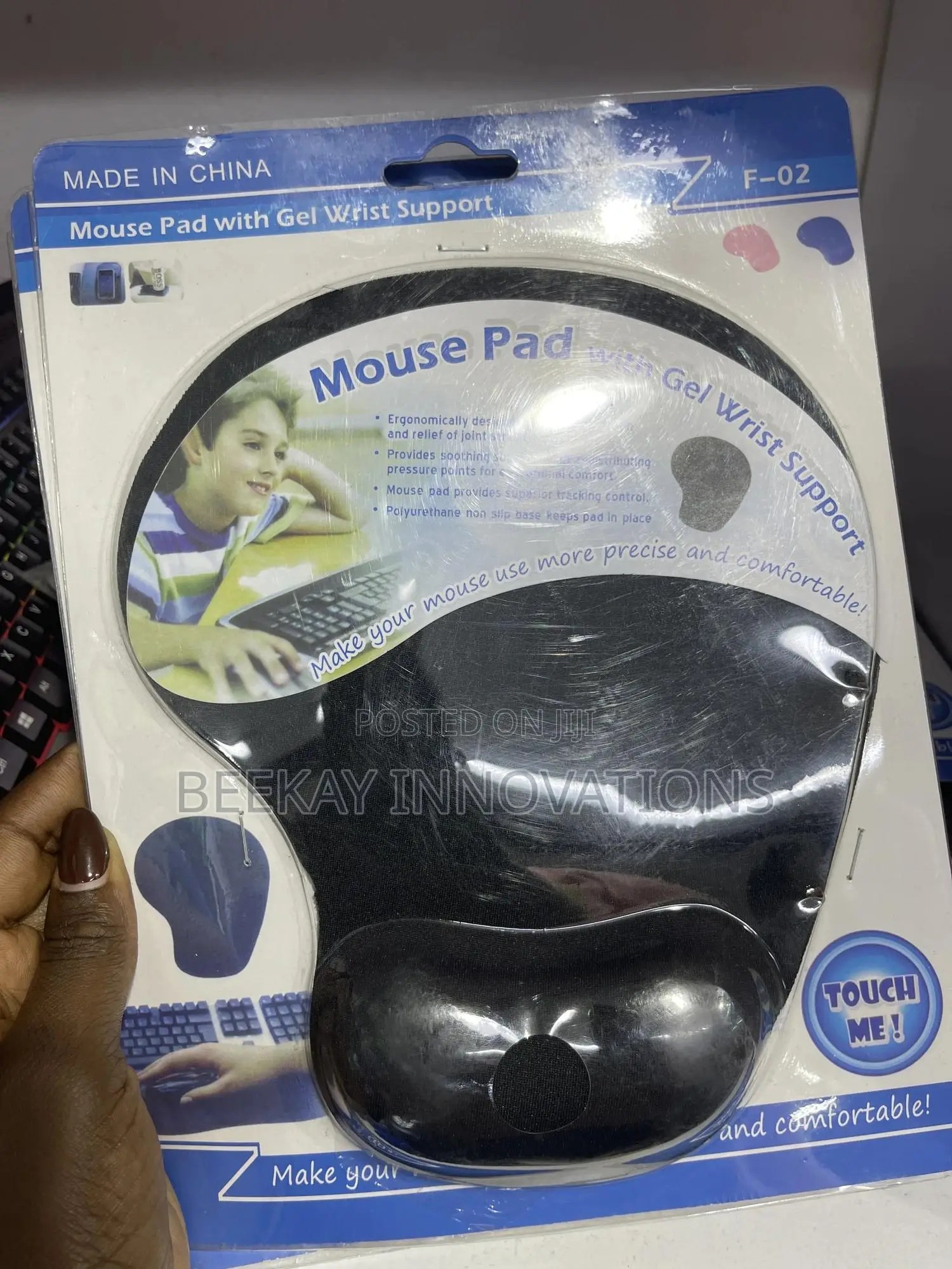 Mouse Pads With Gel Wrist Support