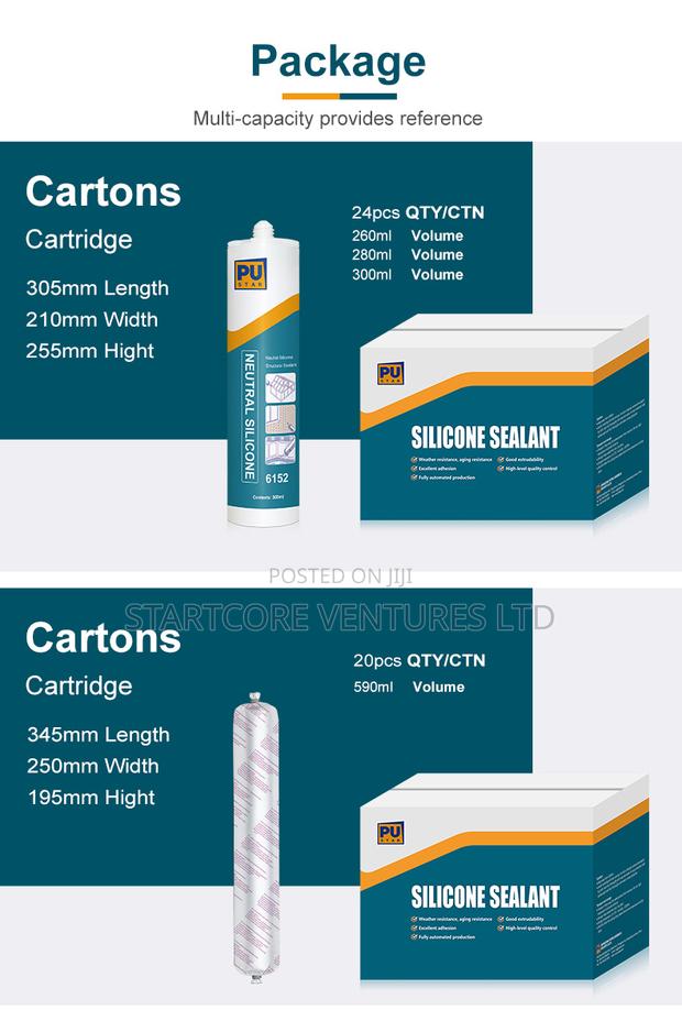 Pu Star Weather Resistant Structural Silicone Sealant 600ml - thumbnail 2