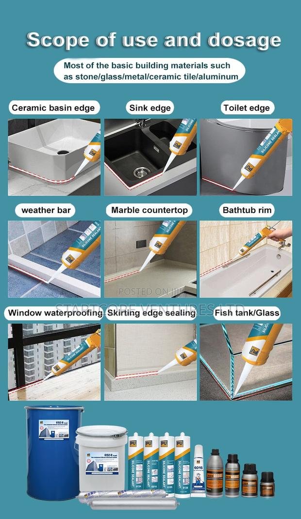 Pu Star Weather Resistant Structural Silicone Sealant 600ml - main view