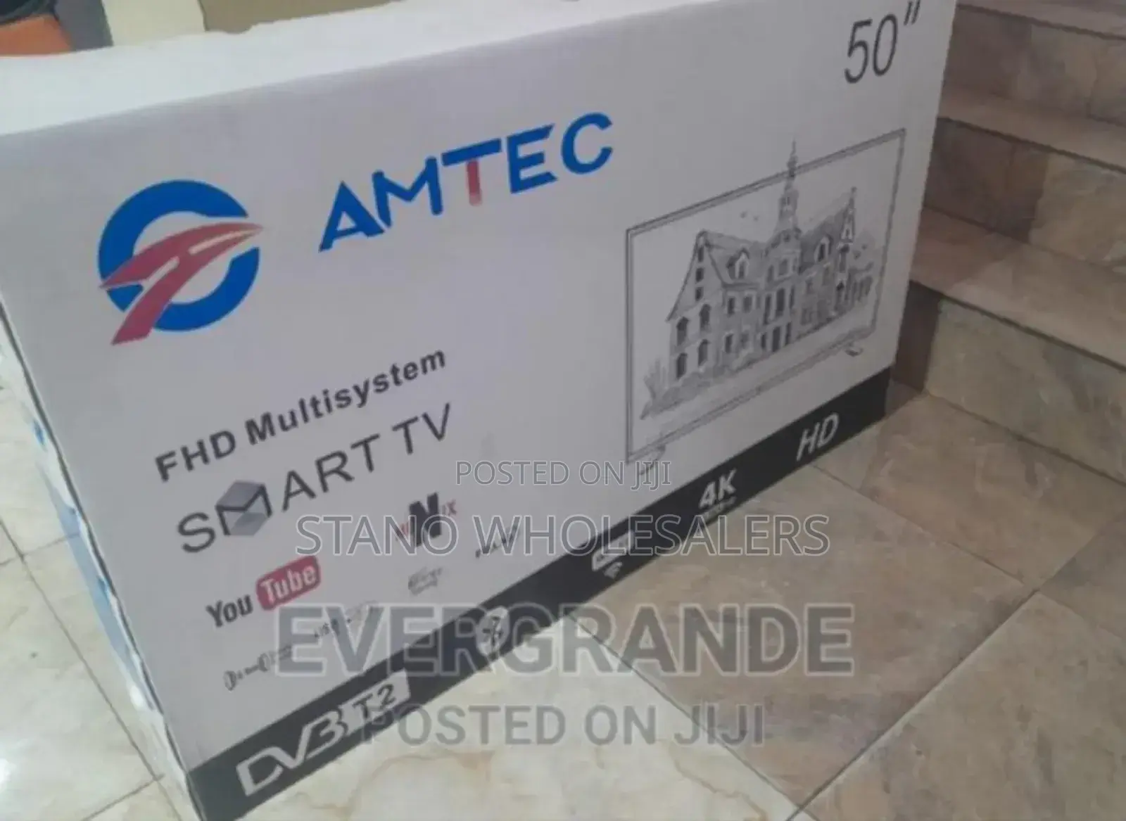 Stocked Amtec 50inch Smart Tv