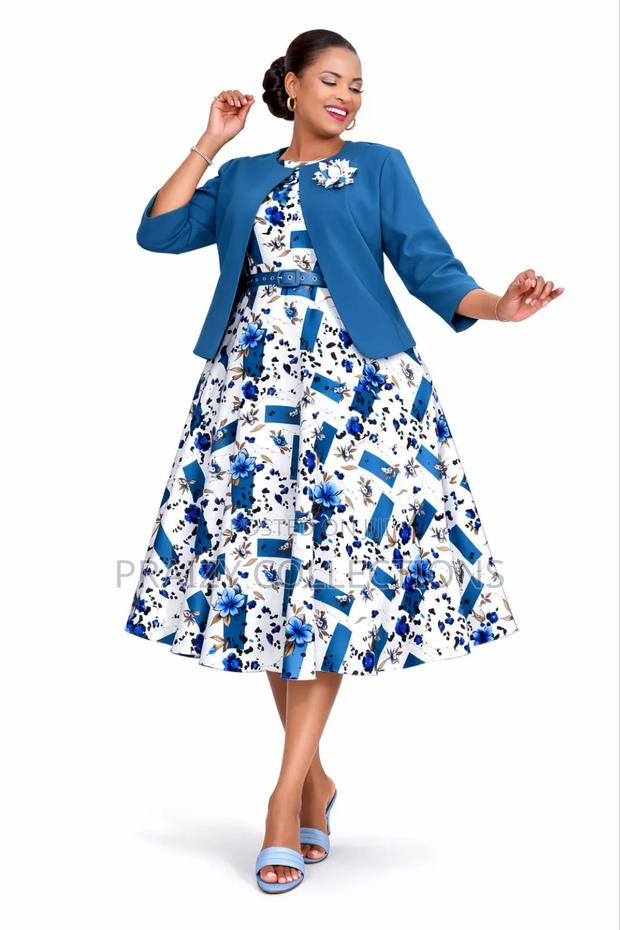 Beautiful 2pc Skater Dress + Jacket Set