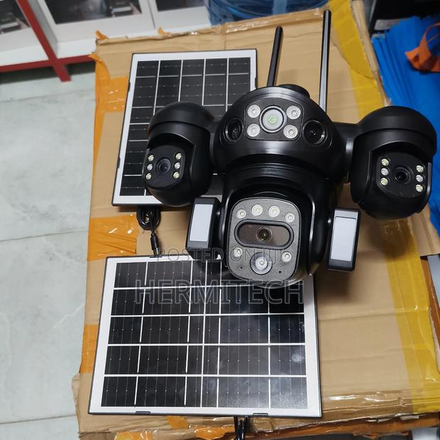 CCTV Surveillance 4g 4 Lens 4 Screens Dua Panel - thumbnail 3