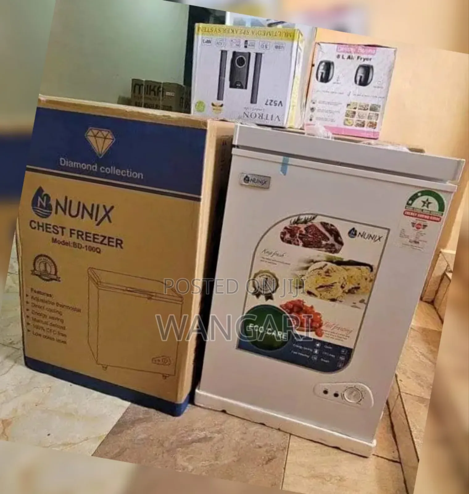 Nunix 100l White Chest Freezer