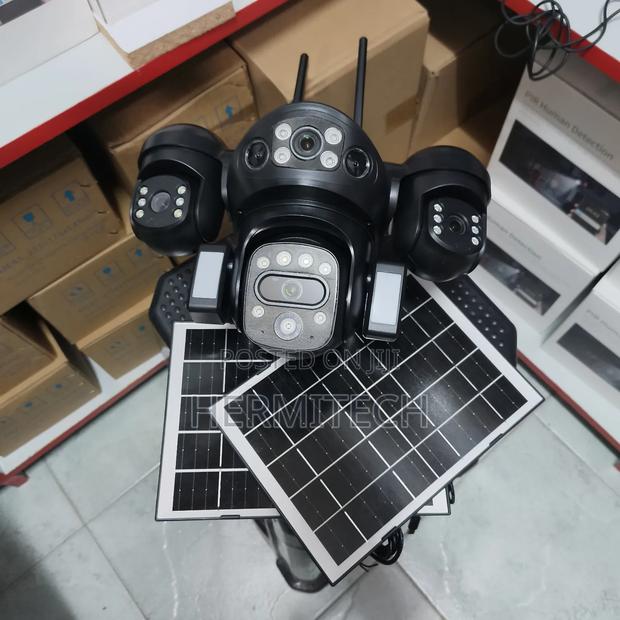 4 Lenses CCTV 4g Dua Panel Solar Surveillance CCTV - main view