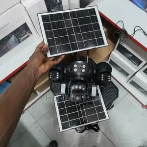 Dual Solar CCTV Camera 4 Lens Dual Panel