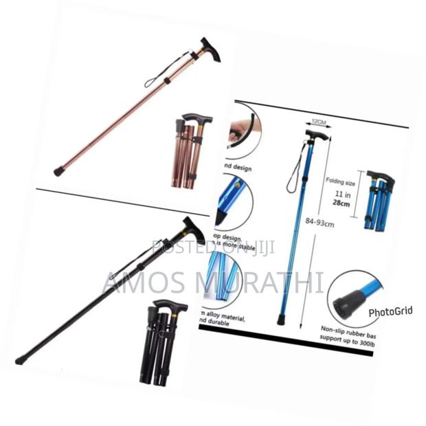 Foldable Walking Stick . Easy to Fold and Carry, Ideal for Trekking, - main view