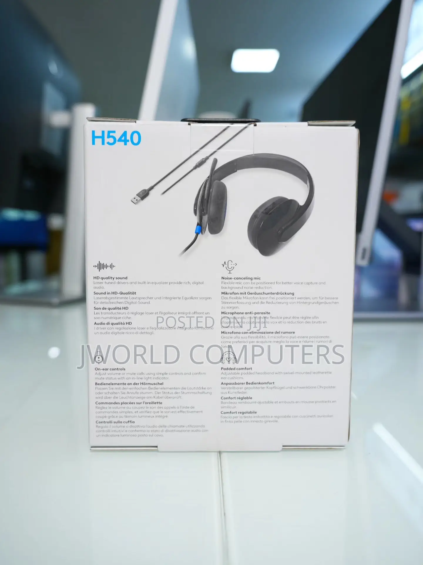 Logitech H540 Usb Headset With Noise-Cancellation