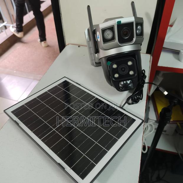 Security CCTV Dual Lens 4g Solar Powered. In