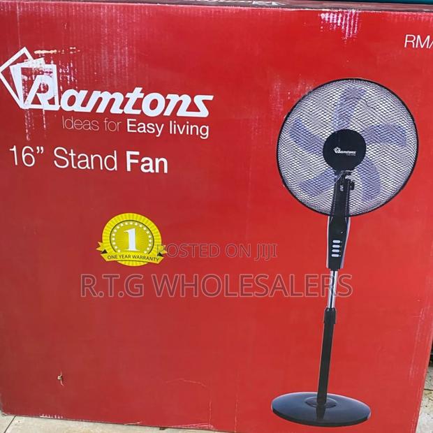 Ramtons Rm/572 18′′ Black Standing Fan, 3‐Speed
