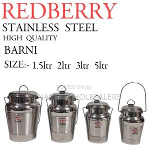 Red-Berry Stainless Steel Milk Can Barni - thumbnail 2