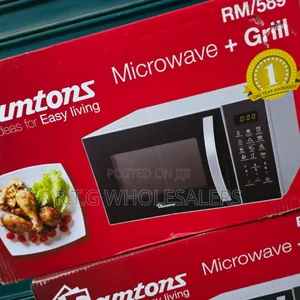 Ramtons 23l Microwave With Grill – Rm589 Silver
