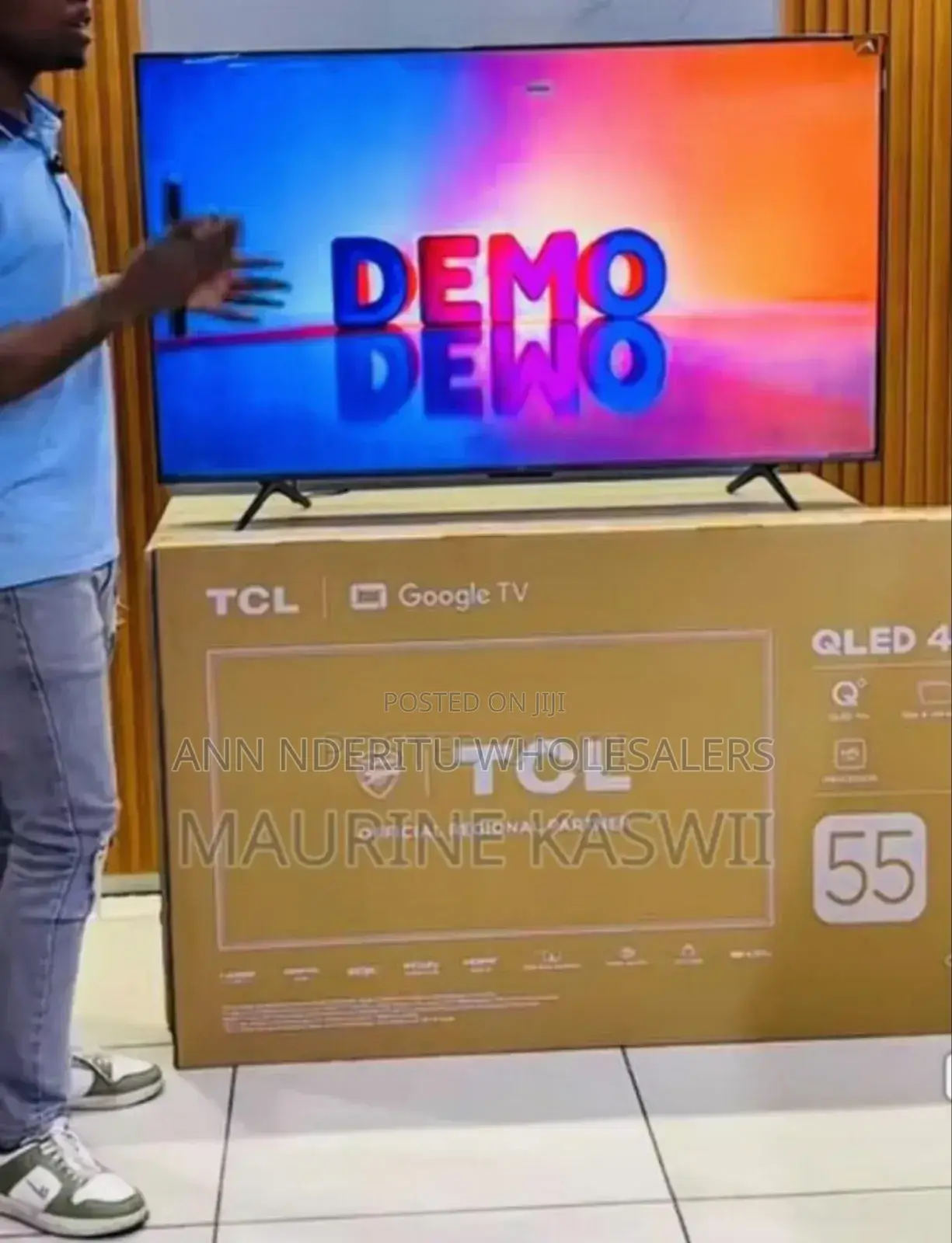 Stocked TCL 55inch Qled Google Tv