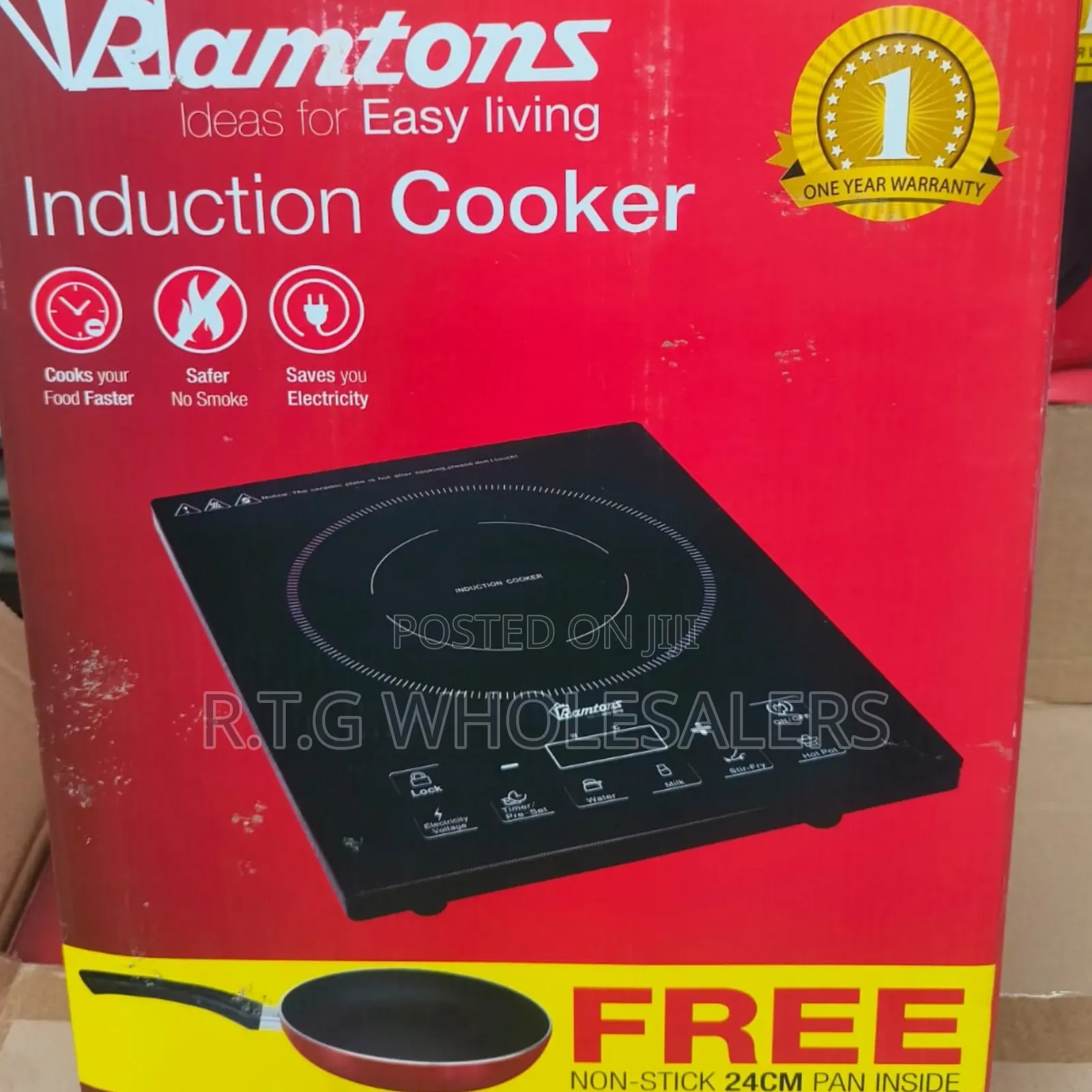 Ramtons 1 Burner Induction Cooker – Fast Efficient