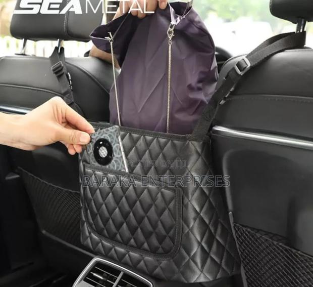 High Quality Pu Leather Car in Between Seat Organizer