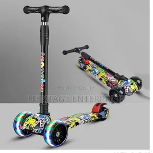 Scooter With Light Safe Stable for Kids