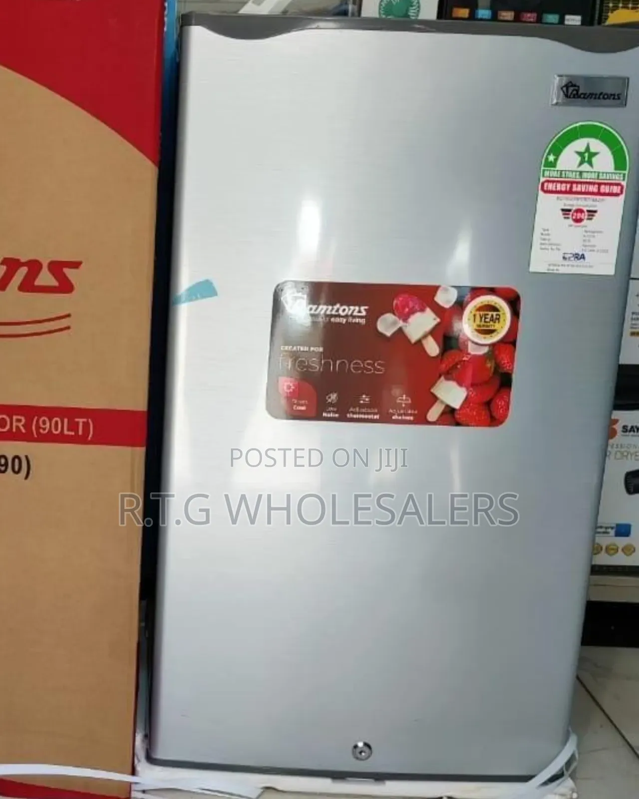 Ramtons 90 L Single Door Fridge – Compact Efficient