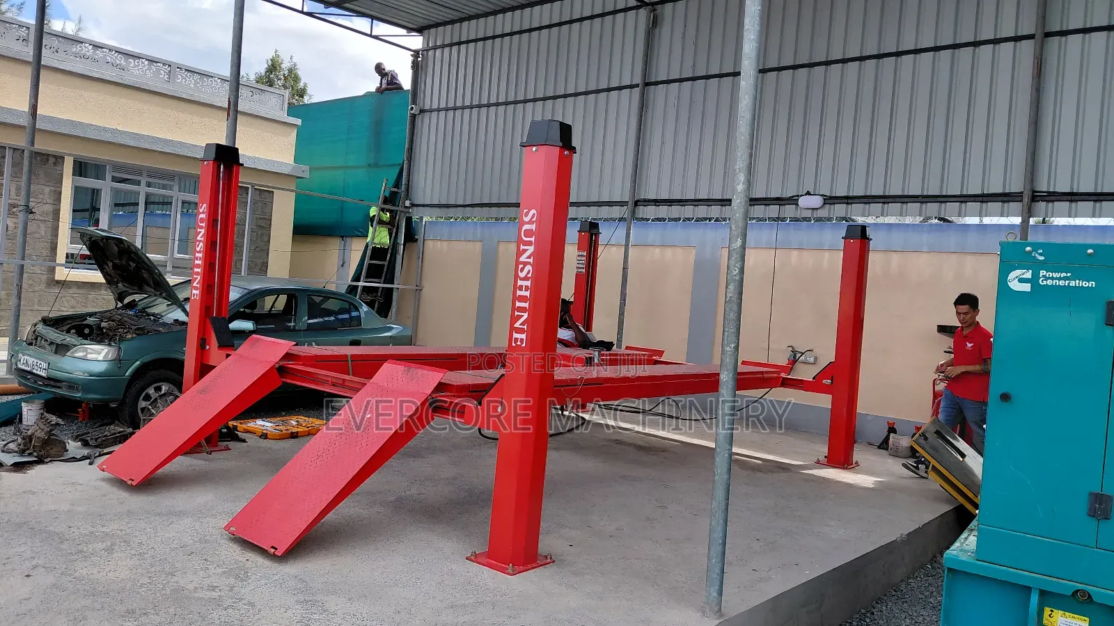 Commercial Four Post Carlift Machine Heavy Duty 4t.