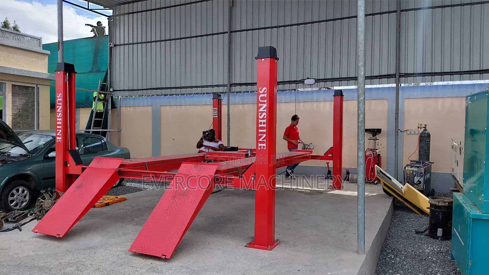 Sunshine Italy 4tonne Four Post Carlift Machine Electric Hydraulic.