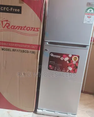 Ramtons 128 L 2-Door Direct Cool Fridge – Silver