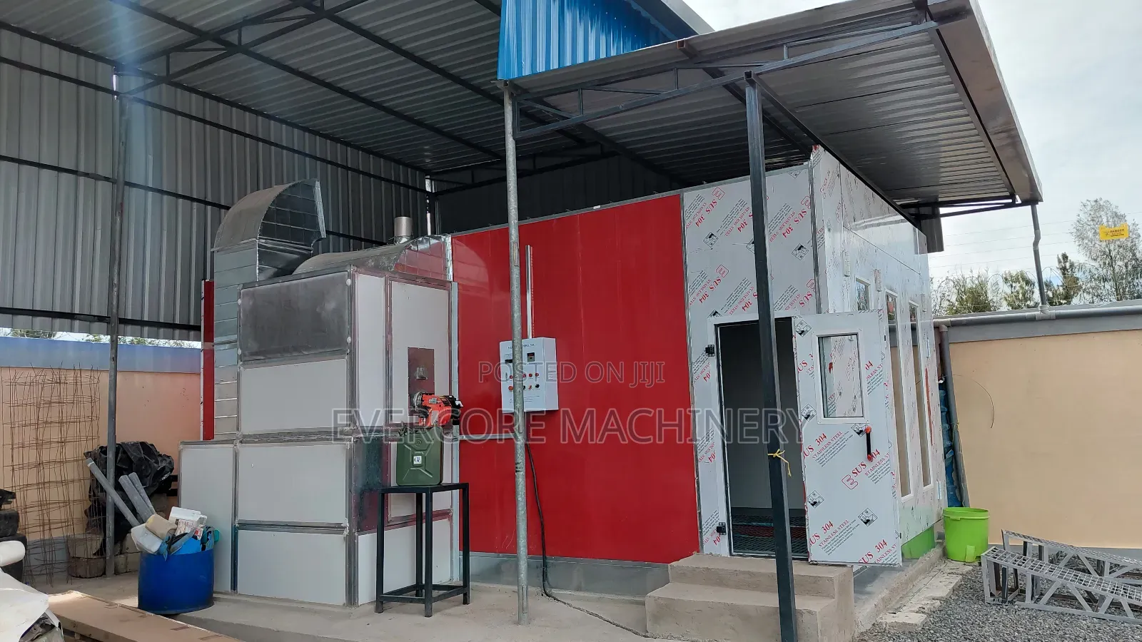 Automatic Vehicle Paint Drier Spray Booth Machine 7.2m Long.