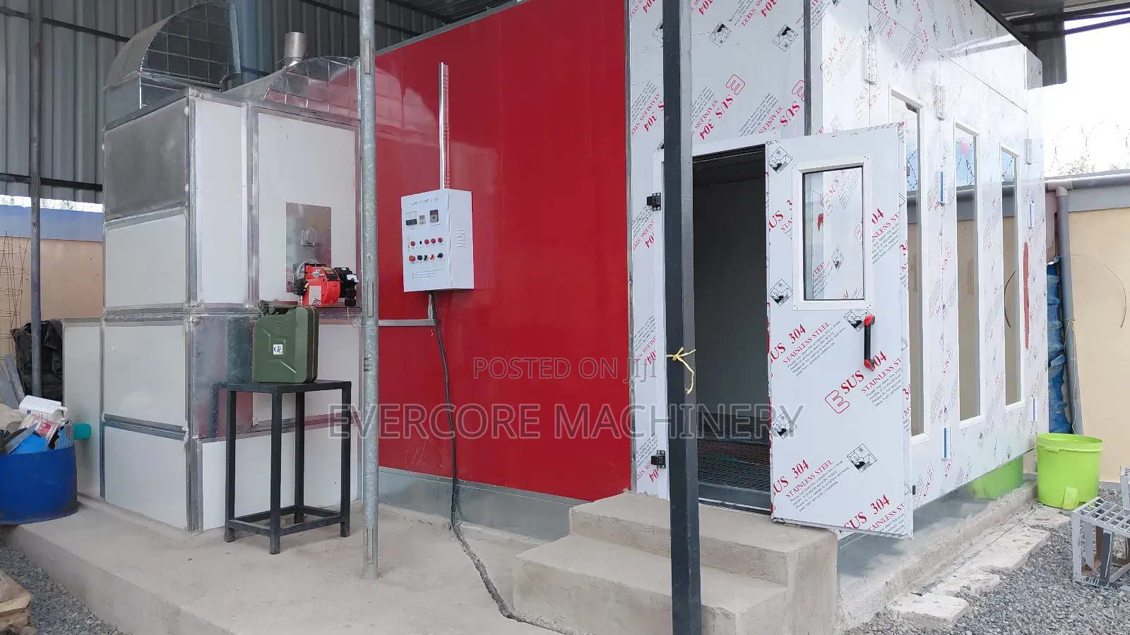 Automatic Vehicle Paint Drier Spray Booth Machine 7.2m Long.