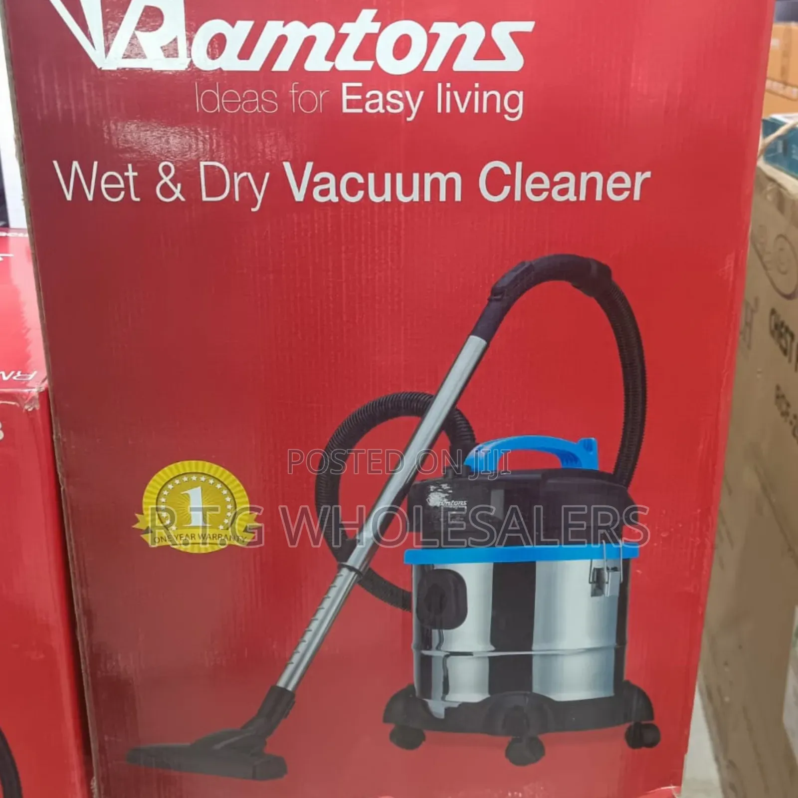 Ramtons Wet Dry Vacuum Cleaner – 21l Powerful Suction